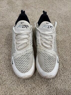 Nike Air 270 Off-White and Black Running Shoes